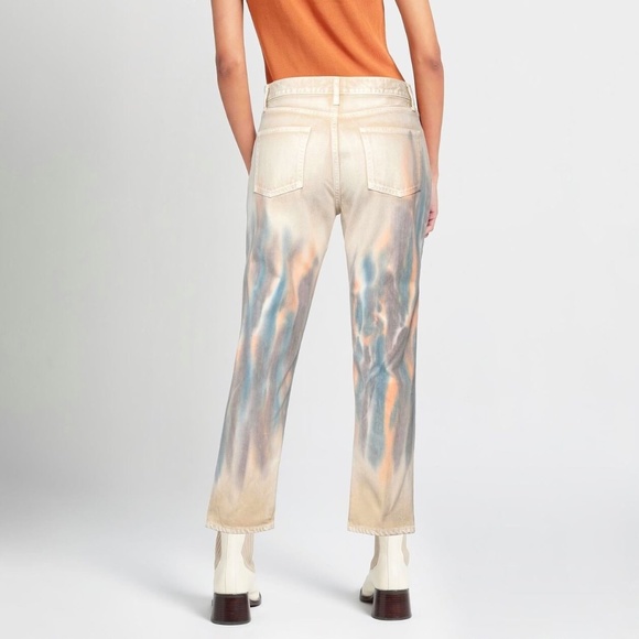 John Elliott Straight Leg Crop Jeans *  Volcano Dye - Picture 2 of 4